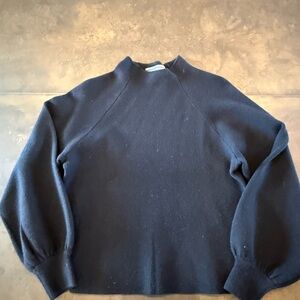 Anthropologie Midnight Black Knit Top XXS